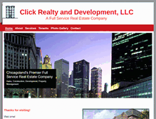 Tablet Screenshot of clickrealtyanddevelopment.com